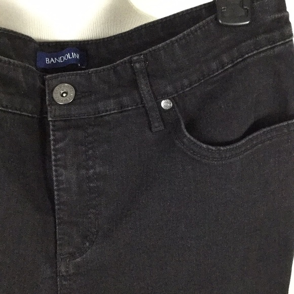 Bandolino “mandie” black straight-leg jeans - Picture 2 of 7